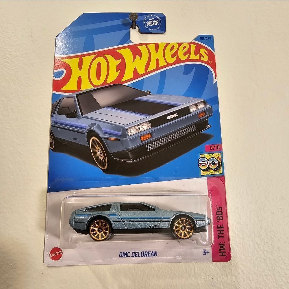 Hot Wheels Car DMC Delorean HW 80s Hotwheels 2023 Mainline Casting Mattel New
